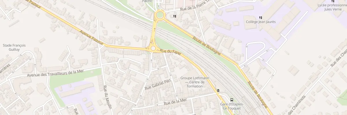 Plan du 87 Rue du Fayel à Étaples
