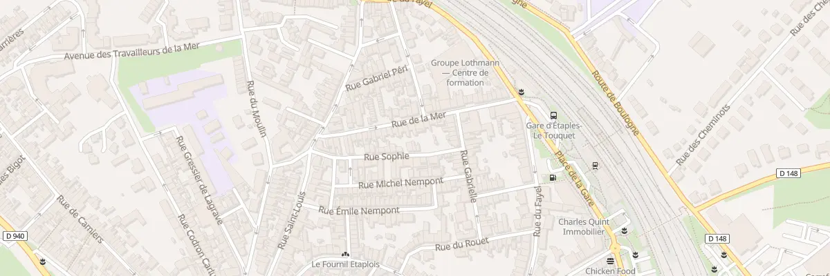 Plan du 25 Rue de la Mer à Étaples