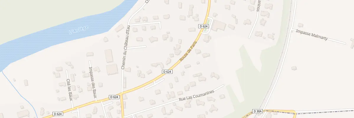 Plan du 23B Rte de Paris à Varilhes