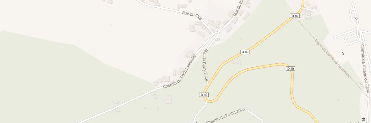Plan du 94 Chem de Pech Ladreuille à Bouziès