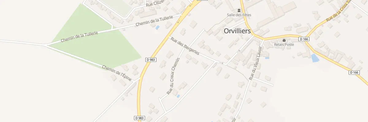 Plan du 13 Rue des Bergeries à Orvilliers