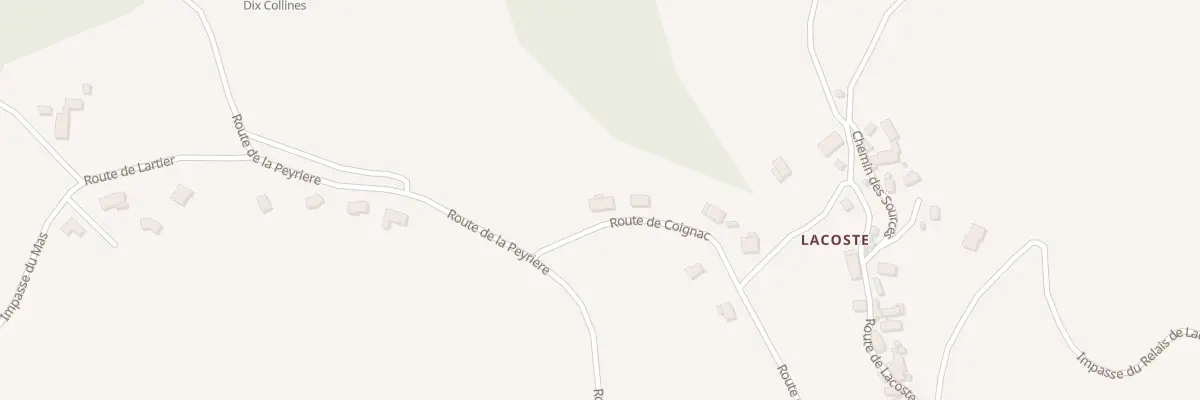 Plan du 5400 Lacoste à Dampniat