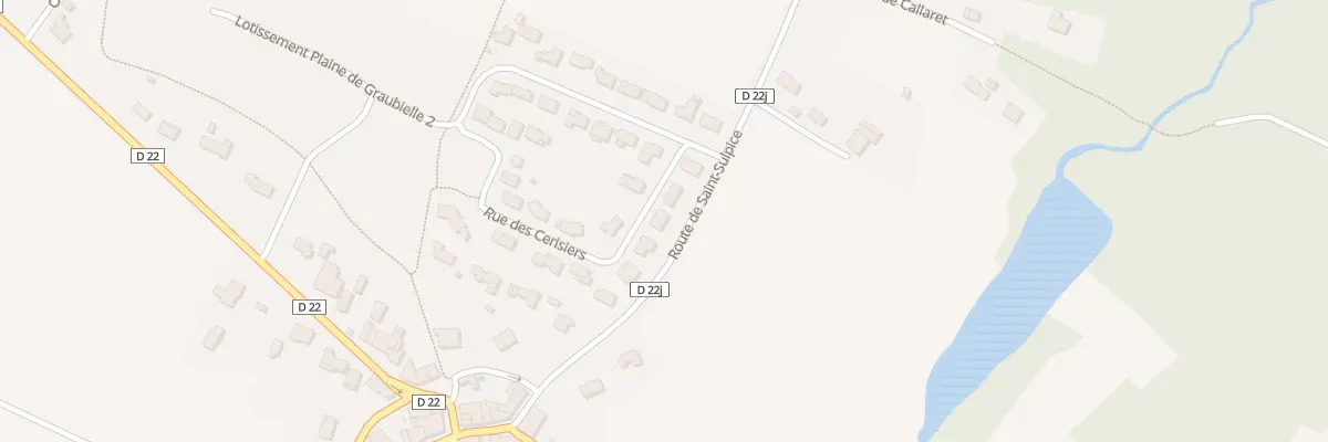 Plan du 22 Rue des Cerisiers à Roquesérière