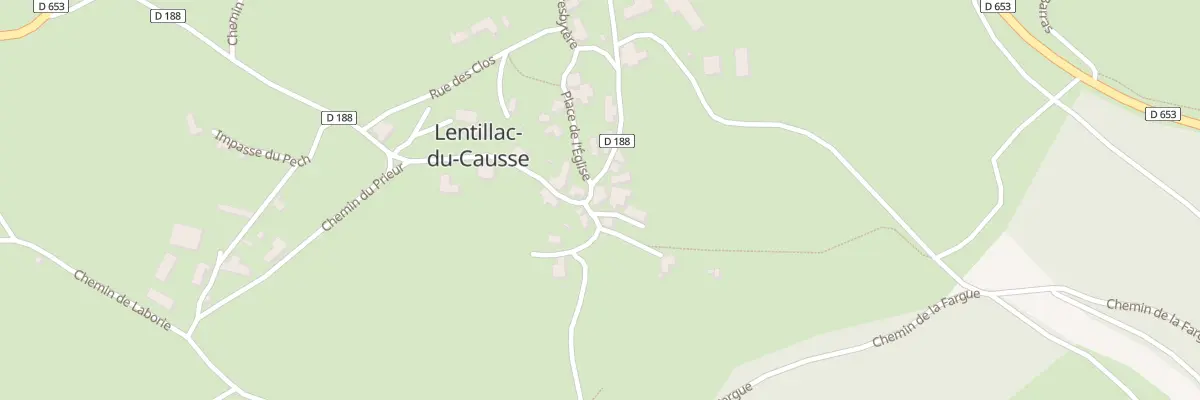 Plan du 5077 Le Bourg à Lentillac-du-Causse