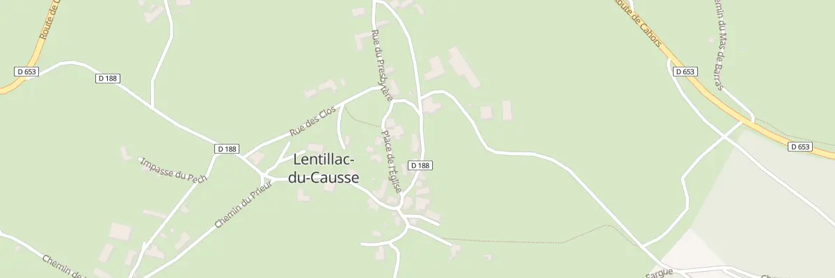 Plan du 247 Rue du Tour de Ville à Lentillac-du-Causse