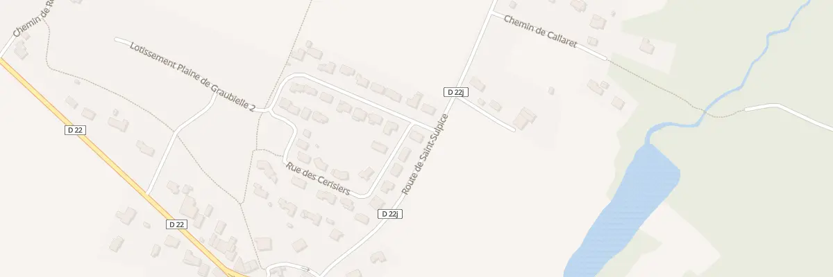 Plan du 1 Rue des Violettes à Roquesérière