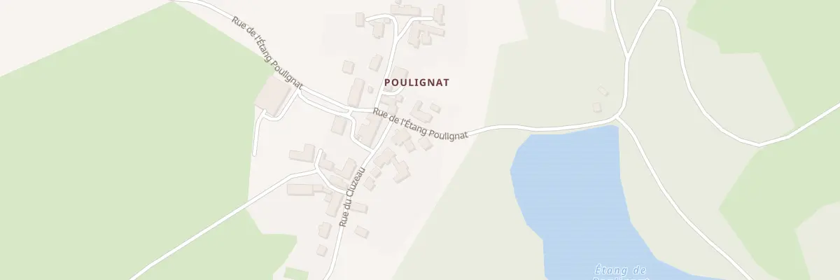 Plan du 2 Rue du Cluzeau Poulignat à Naillat