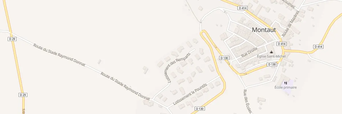Plan du 3 Lot des Remparts à Montaut
