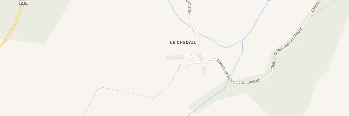 Plan du 5086 Le Chedail à Sussac
