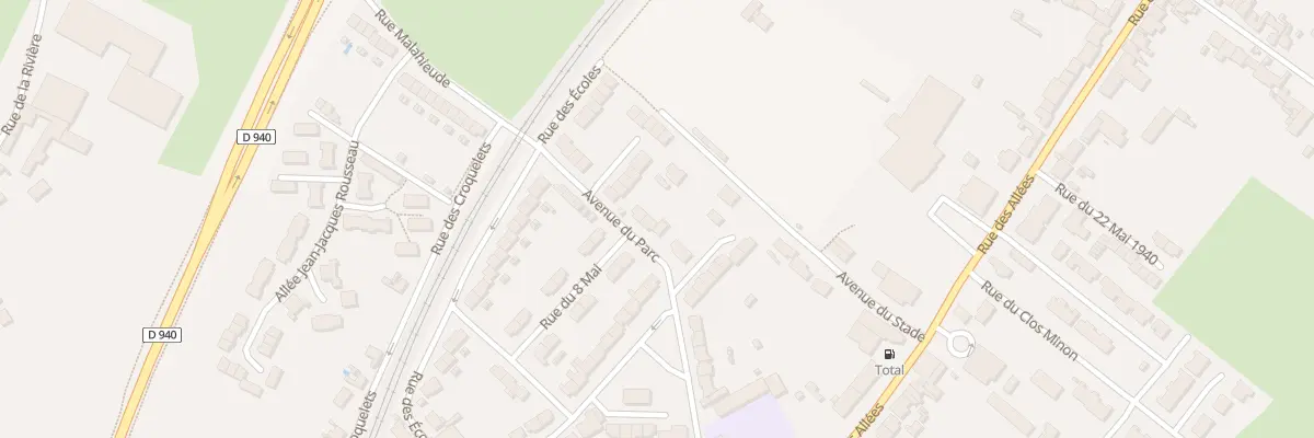Plan du 40 Av du Parc à Neufchâtel-Hardelot