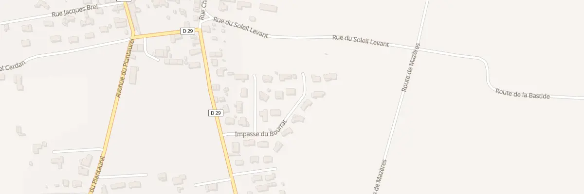 Plan du 7 Imp du Bourrat à Villeneuve-du-Paréage