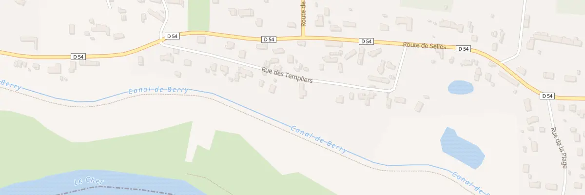 Plan du 13 Rue des Templiers à Gièvres