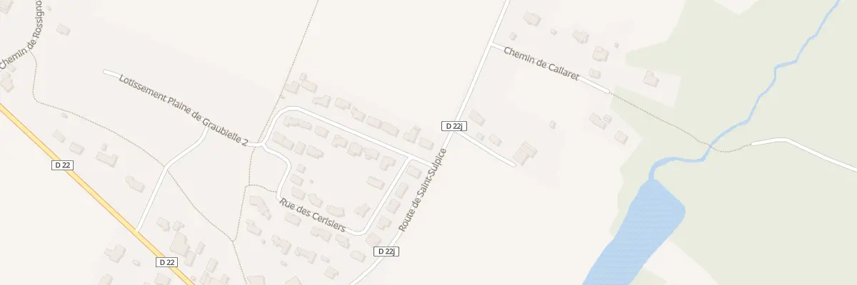 Plan du 2 Rue des Violettes à Roquesérière