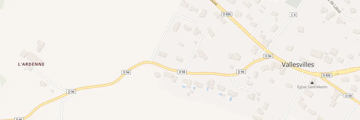 Plan du 8 Rte de Saint-pierre de Lages à Vallesvilles