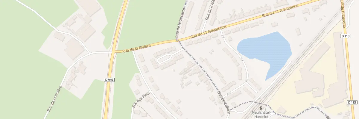 Plan du 63 Rue de Cuhem à Neufchâtel-Hardelot