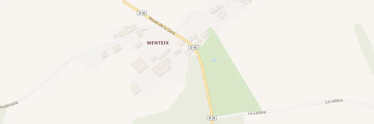 Plan du 5551 Menteix à Bujaleuf