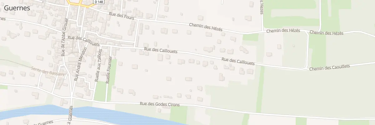 Plan du 36 Rue des Caillouets à Guernes