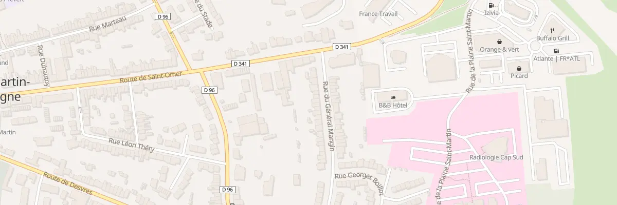 Plan du 16 Rue du General Mangin à Saint-Martin-Boulogne