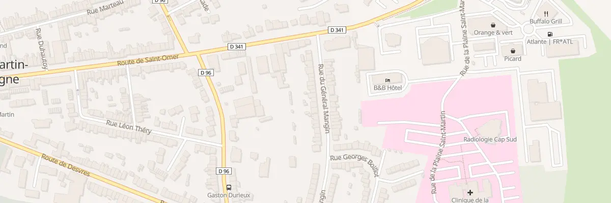 Plan du 24 Rue du General Mangin à Saint-Martin-Boulogne