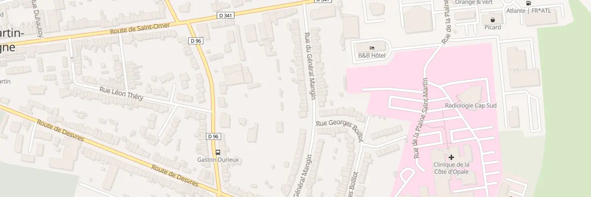 Plan du 38 Rue du General Mangin à Saint-Martin-Boulogne