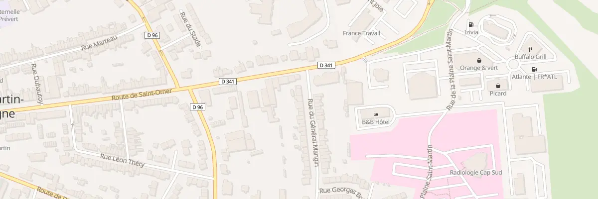 Plan du 6 Rue du General Mangin à Saint-Martin-Boulogne
