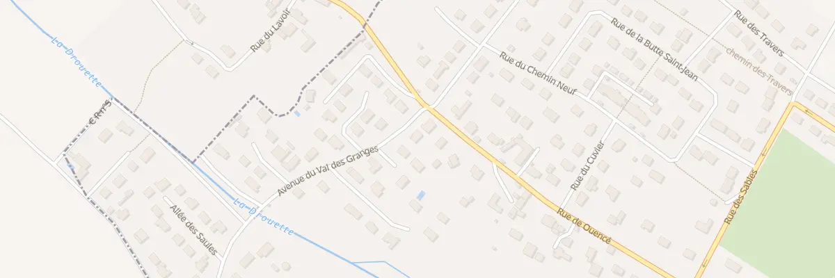 Plan du 3 Av du Val des Granges à Hanches