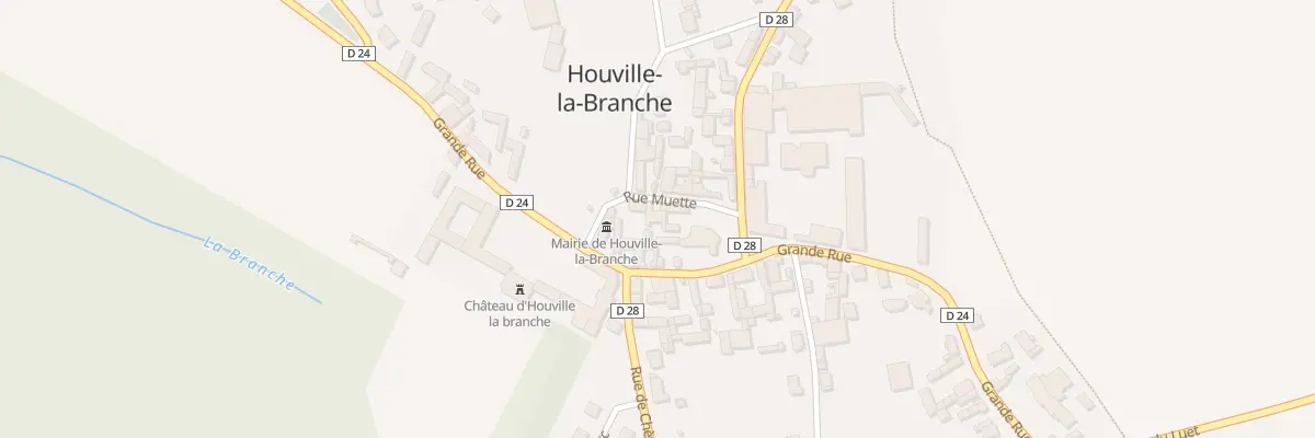 Plan du 3 Rue Muette à Houville-la-Branche