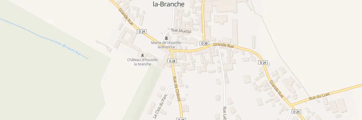 Plan du 14 Rue Grande Rue à Houville-la-Branche