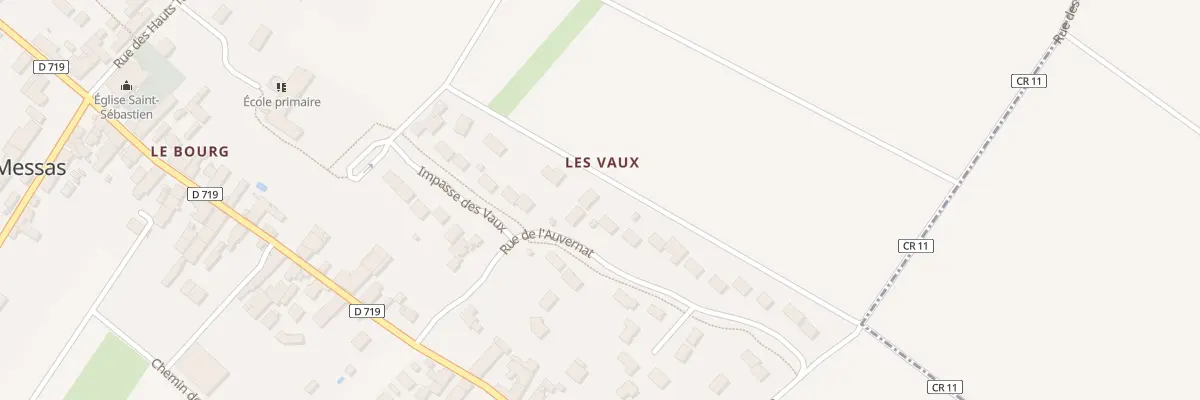 Plan du 6 Rue de l’Auvernat à Messas