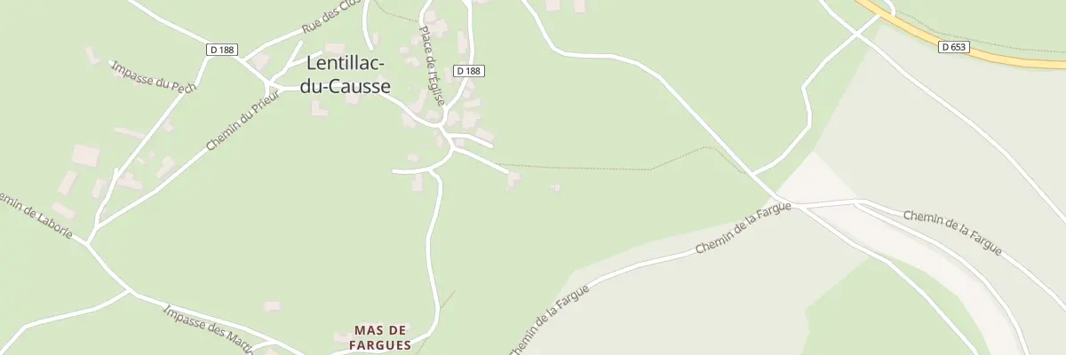Plan du 5019 Le Bourg à Lentillac-du-Causse