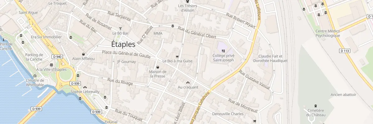Plan du 6 Rue Maurice Raphaël à Étaples