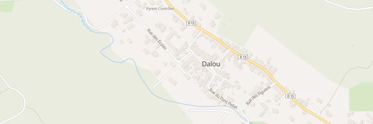 Plan du 3 Rue des Ecoles à Dalou