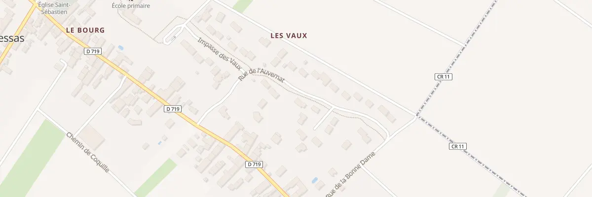 Plan du 11 Rue de l’Auvernat à Messas