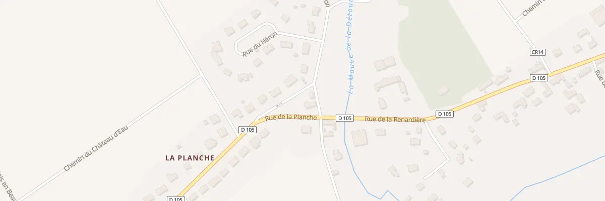 Plan du 1285 Rue de la Planche à Baccon
