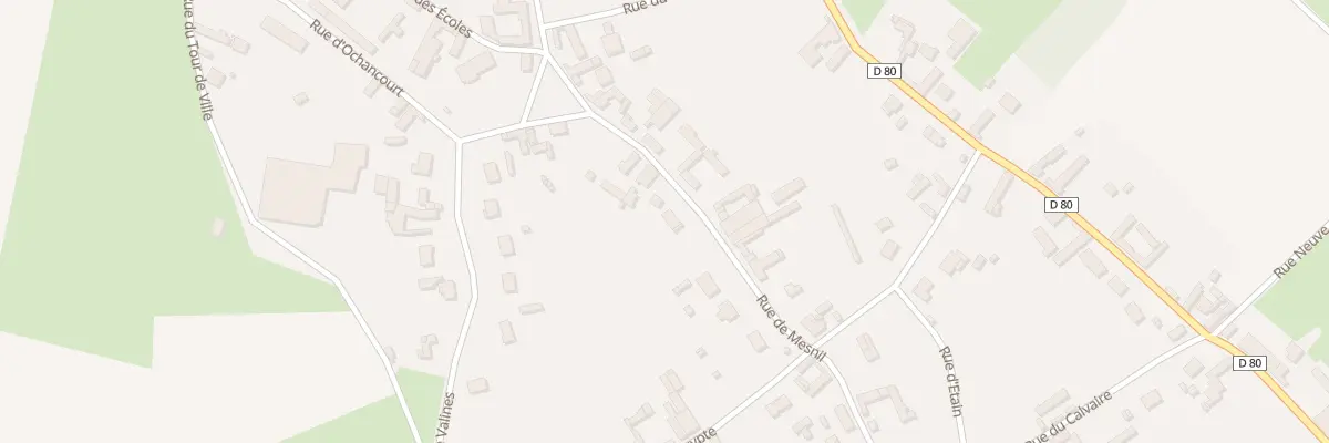 Plan du 10 Rue du Mesnil à Franleu