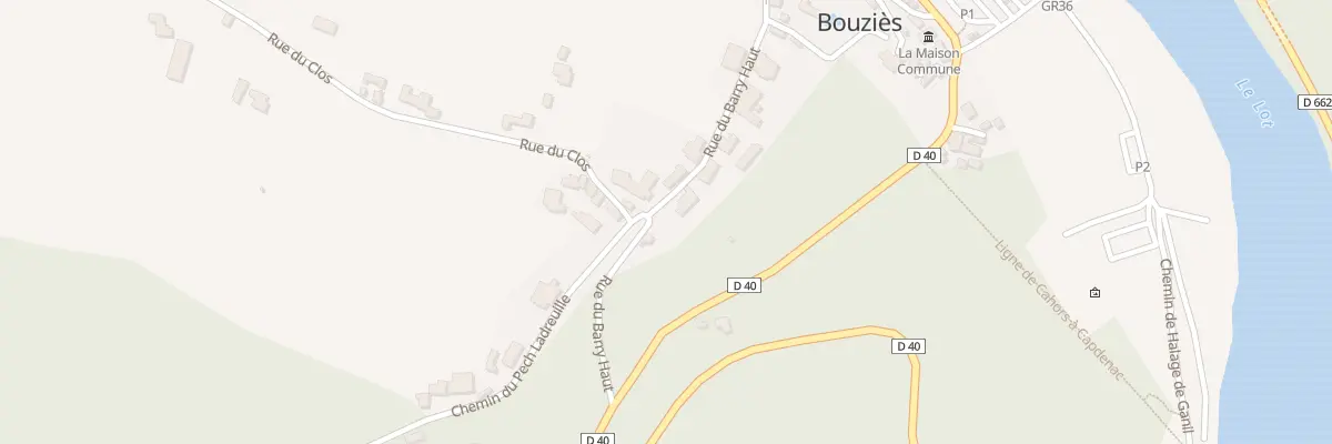Plan du 5028 Le Bourg à Bouziès