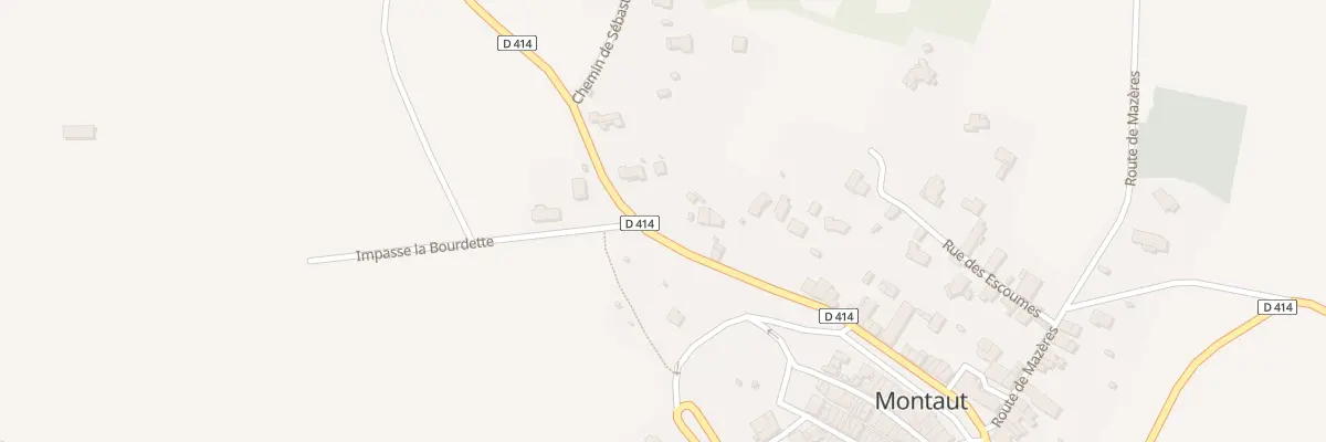Plan du 5000 Av de Saverdun à Montaut