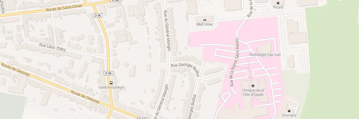 Plan du 5 Rue Georges Boillot à Saint-Martin-Boulogne