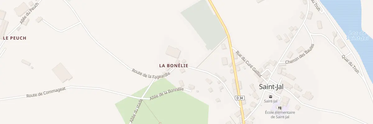 Plan du 12 Rte de la Fageardie à Saint-Jal