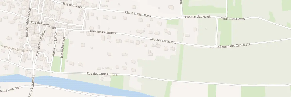 Plan du 44 Rue des Caillouets à Guernes