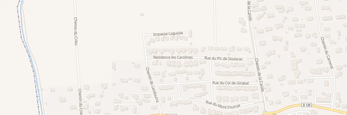 Plan du 1 Res les Carolines à La Tour-du-Crieu