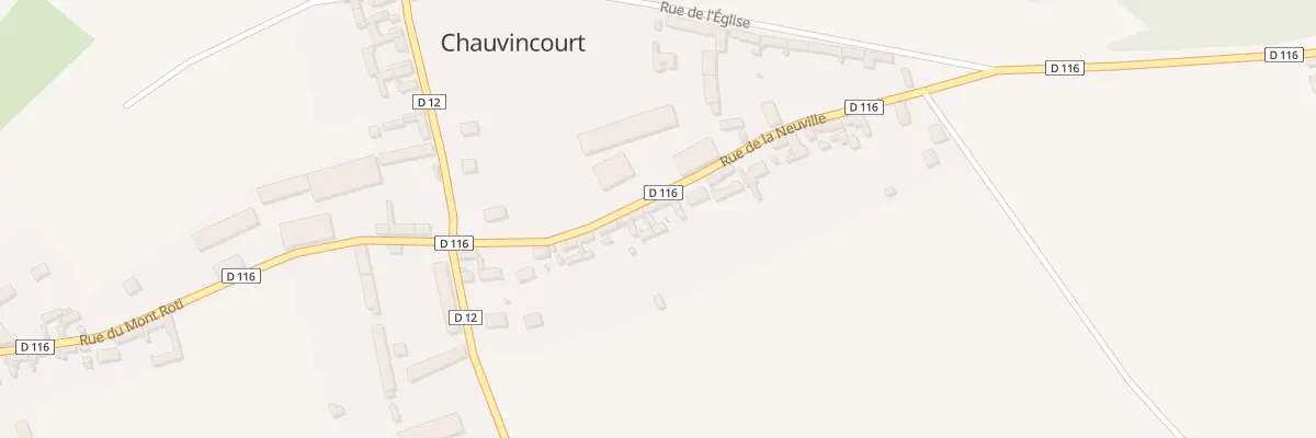 Plan du 16 Rue de la Neuville à Chauvincourt-Provemont