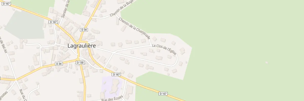 Plan du 5556 Le Bourg à Lagraulière