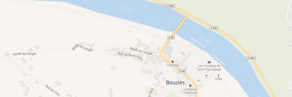 Plan du 40 Rte de l’Angle à Bouziès