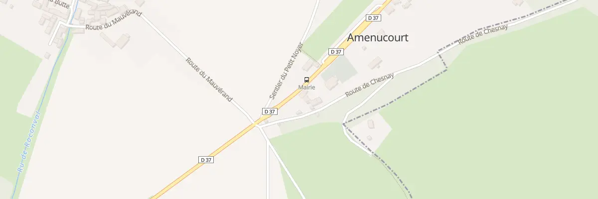 Plan du 2 Rte de Saint Leger à Amenucourt