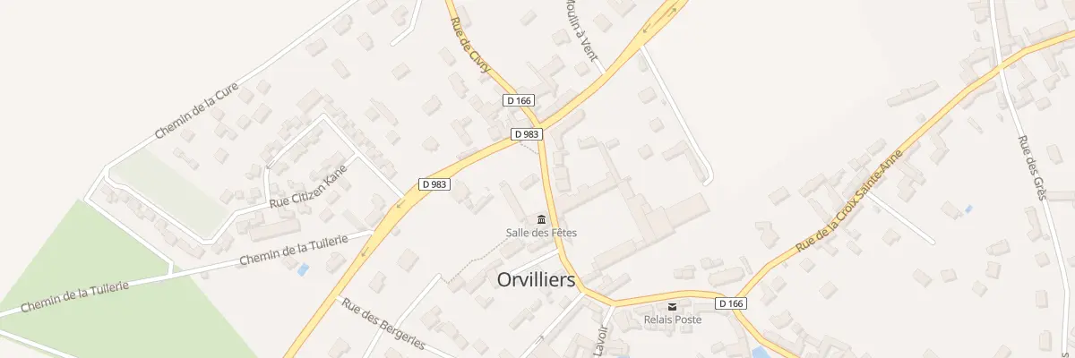 Plan du 4 Rue du Pre Saint Martin à Orvilliers