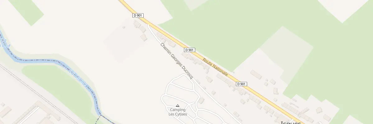 Plan du 122 Rte Nationale à Isques