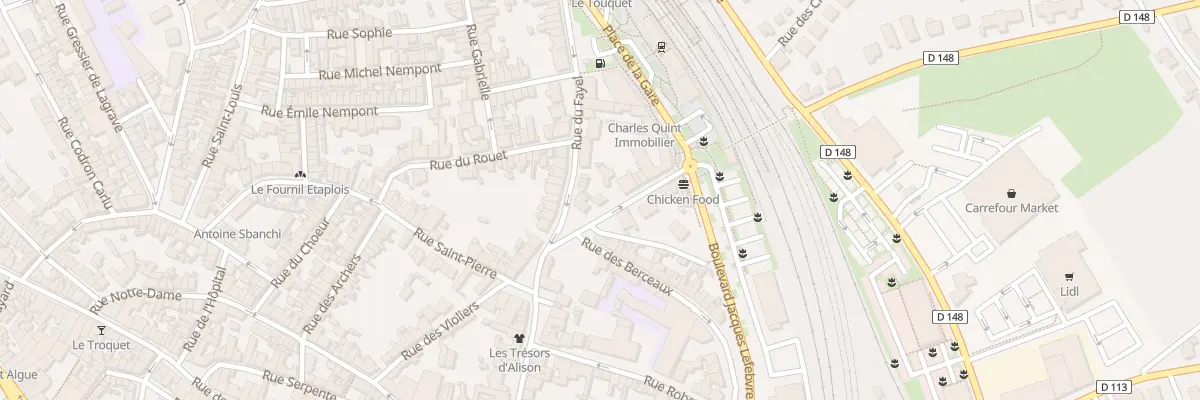 Plan du 13 Rue Désiré Deboffe à Étaples
