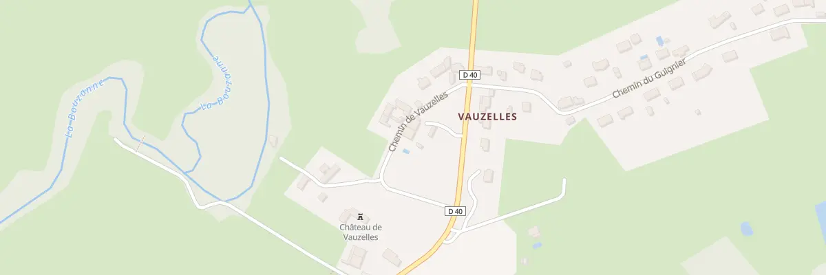 Plan du 3 Che de Vauzelles à Velles