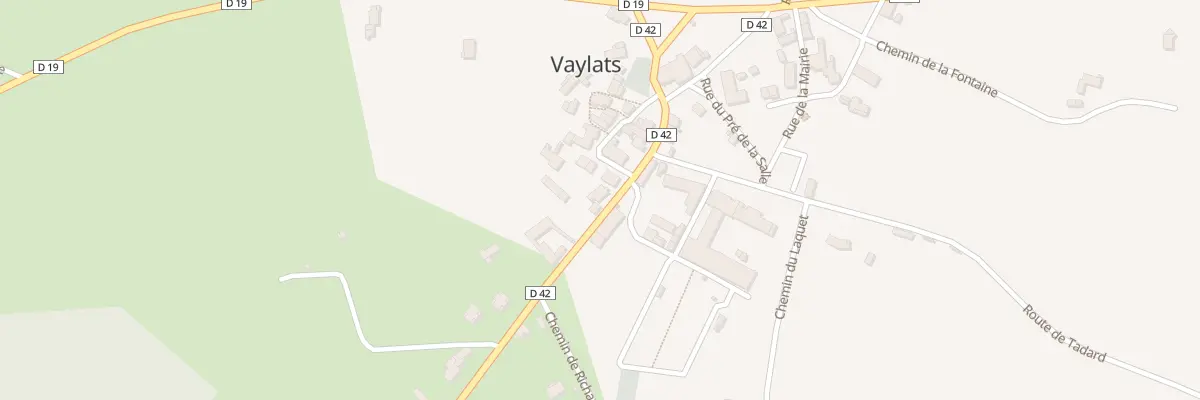 Plan du 42 Rte de Puylaroque à Vaylats